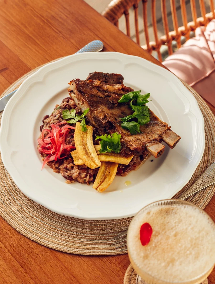 Braised meat with plantain