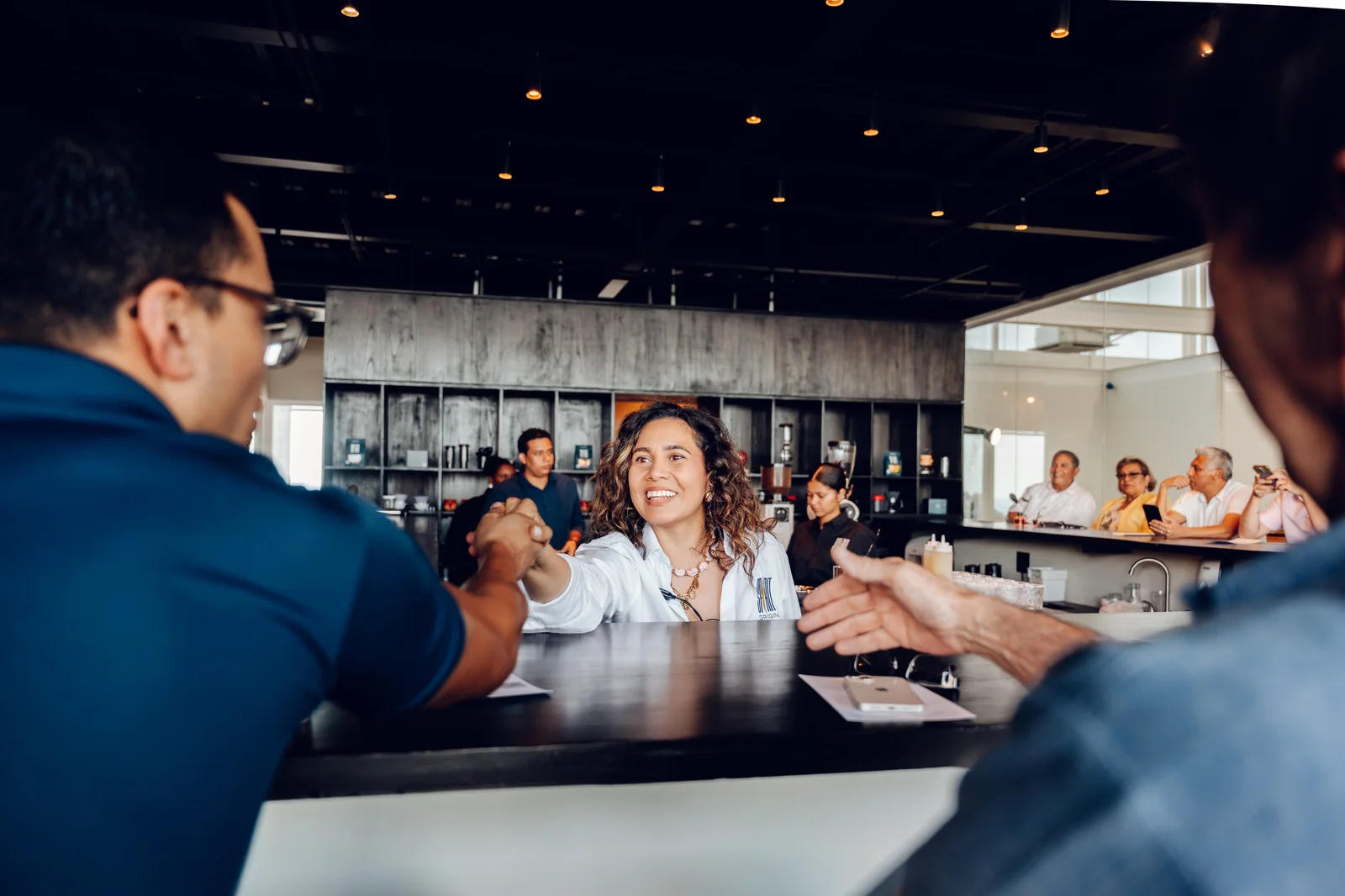 The tasting bar during a Coffee Omakase session