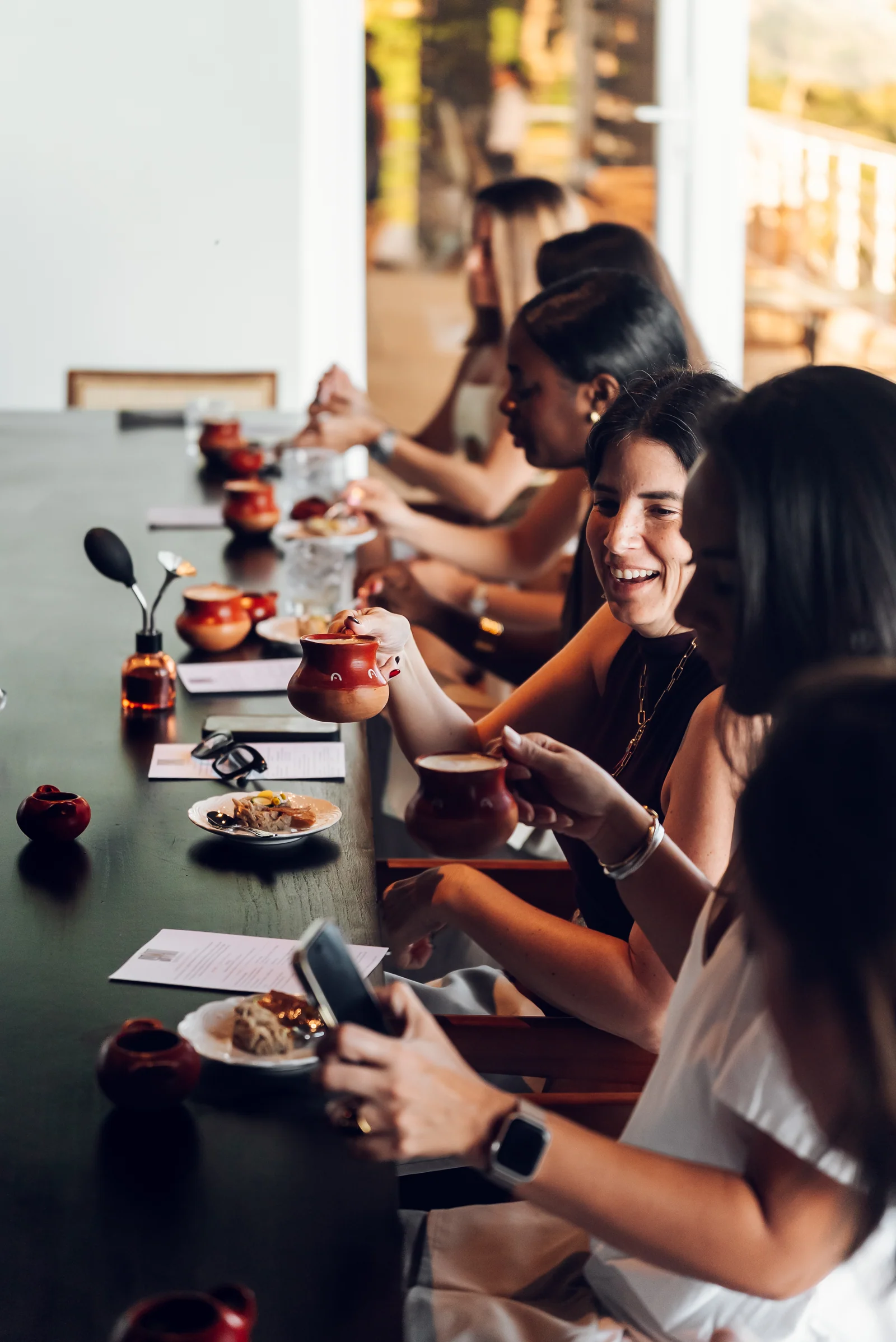 Guests at the Coffee Omakase tasting bar